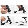 Rockbros FK-880 front and rear bicycle fenders for 24" bikes - black Rockbros FK-880 front and rear bicycle fenders for 24" bikes - black