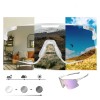 Rockbros SP338 ROAD TO SKY Cycling Glasses with Interchangeable Lenses - Clear
