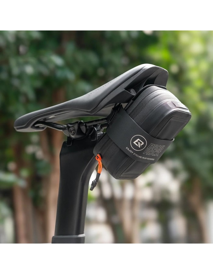 Rockbros AS-150 Waterproof Multifunctional Saddle Bag with Bottle Holder - Black