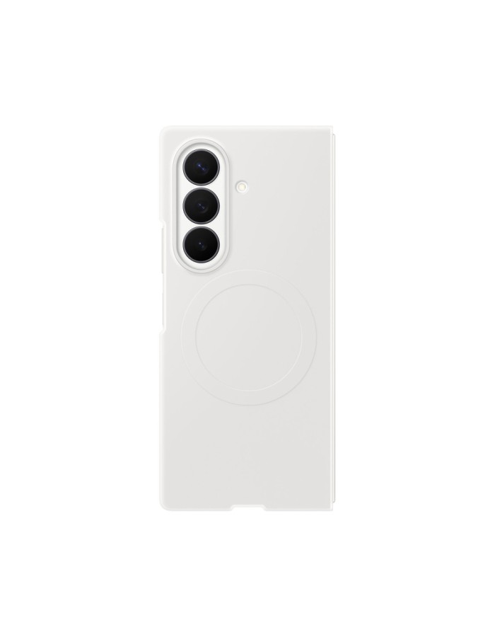Samsung Silicone Magnet Case for Samsung Galaxy Z Fold 8 compatible with MagSafe + 2 anti-reflective films - white