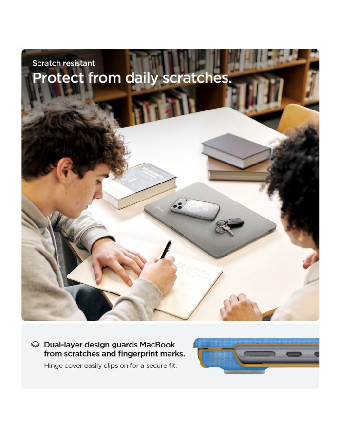 Spigen Urban Fit Case for MacBook Air 13" 2023 / 2024 / 2025 2026 - Gray
