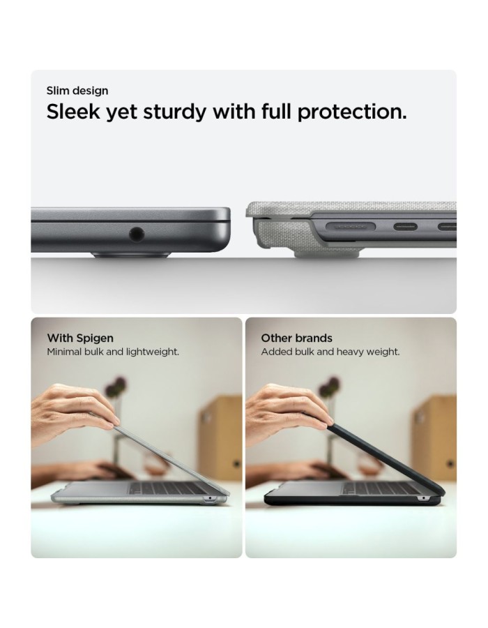Spigen Urban Fit Case for MacBook Air 15" 2023 / 2024 / 2025 / 2026 - Gray