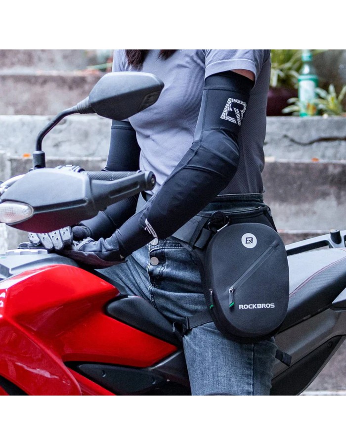 Rockbros AS-081 Motorcycle Thigh or Hip Bag 1L - Black Rockbros AS-081 Motorcycle Thigh or Hip Bag 1L - Black