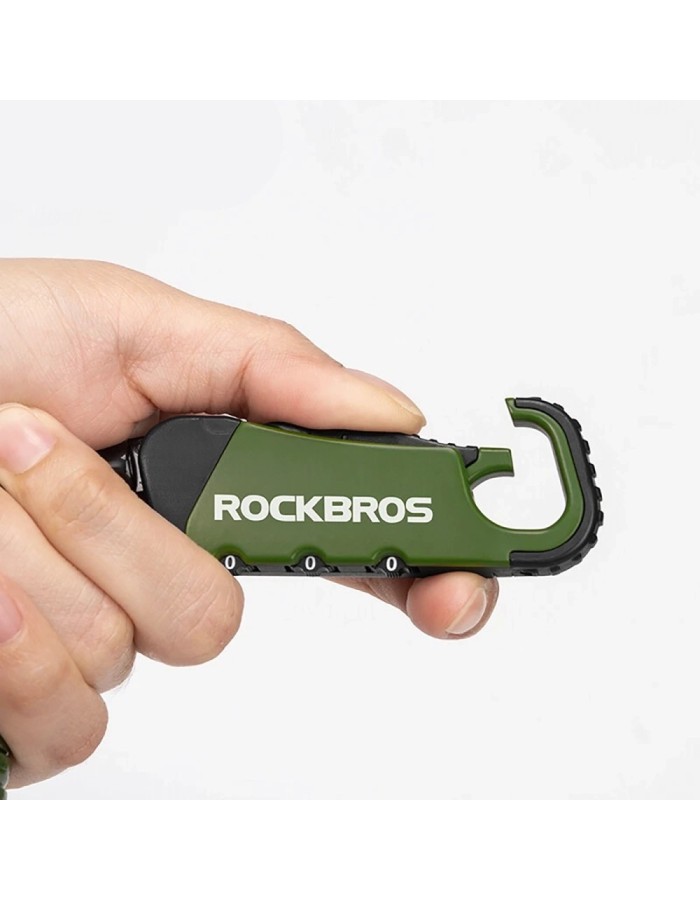 Rockbros RBK6N Combination Bike Lock - Green