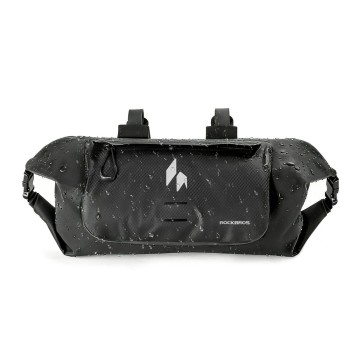 Rockbros AS-154 Waterproof Handlebar Bicycle Bag 8L - Black