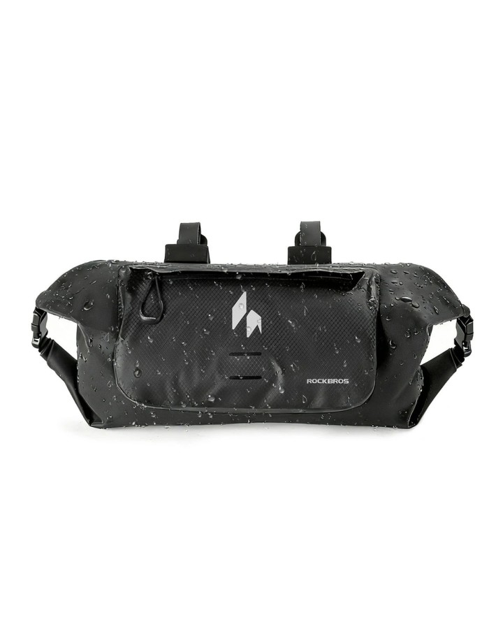 Rockbros AS-154 Waterproof Handlebar Bicycle Bag 8L - Black