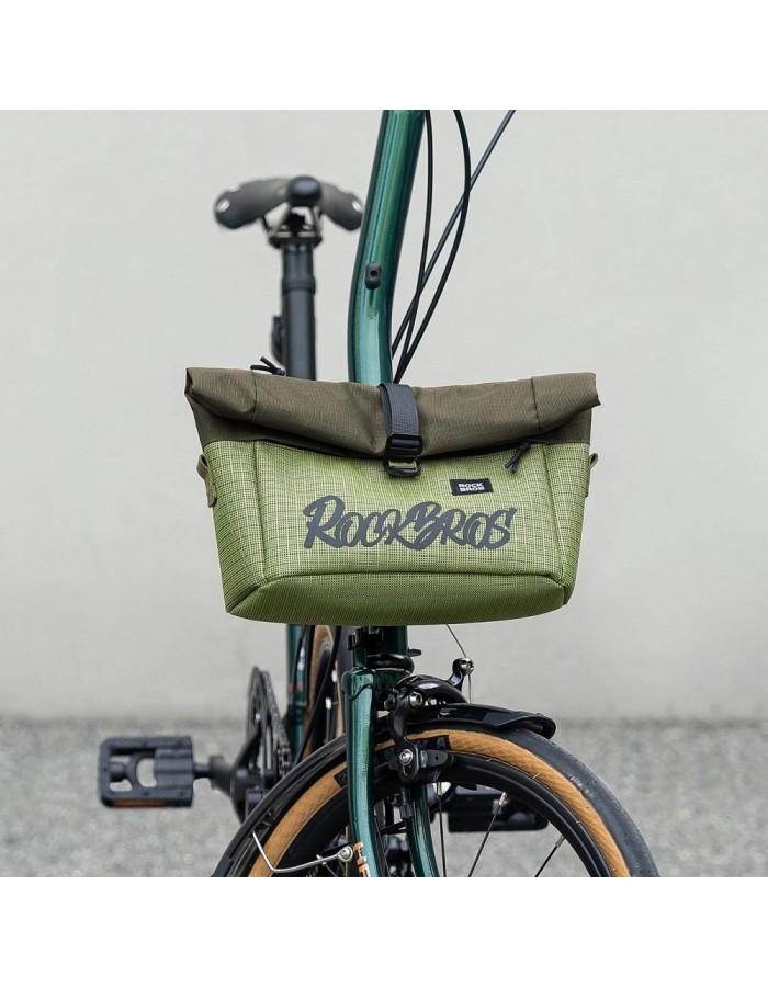 Rockbros W020-1 Foldable Handlebar Bicycle Bag - Green