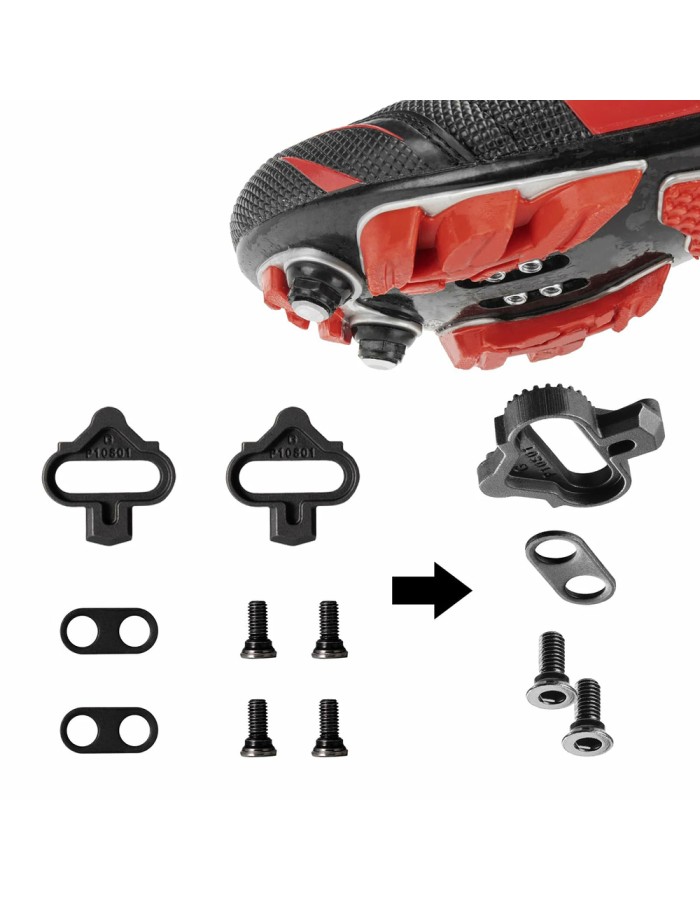 Rockbros PD303 Half-Lock Platform Bicycle Pedals - Black