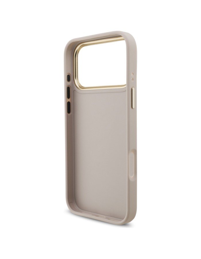 Guess 4G Big 4G Classic Logo Big Strap Metal Buttons Case for iPhone 17 Pro Max - Pink Guess 4G Big 4G Classic Logo Big Strap Metal Buttons Case for iPhone 17 Pro Max - Pink