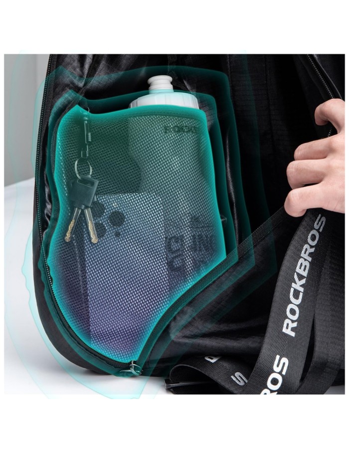 Rockbros H34 Backpack with Helmet Holder - Black