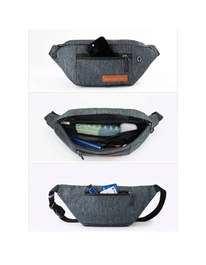 Rockbros H33 Bike Hip Bag 1.5L - Gray Rockbros H33 Bike Hip Bag 1.5L - Gray
