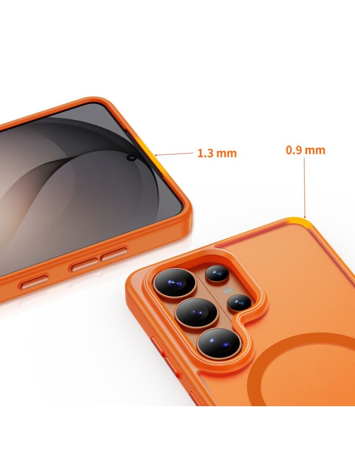 Tech-Protect Magmat MagSafe Case for Samsung Galaxy S26 Ultra - Orange Matte Tech-Protect Magmat MagSafe Case for Samsung Galaxy S26 Ultra - Orange Matte