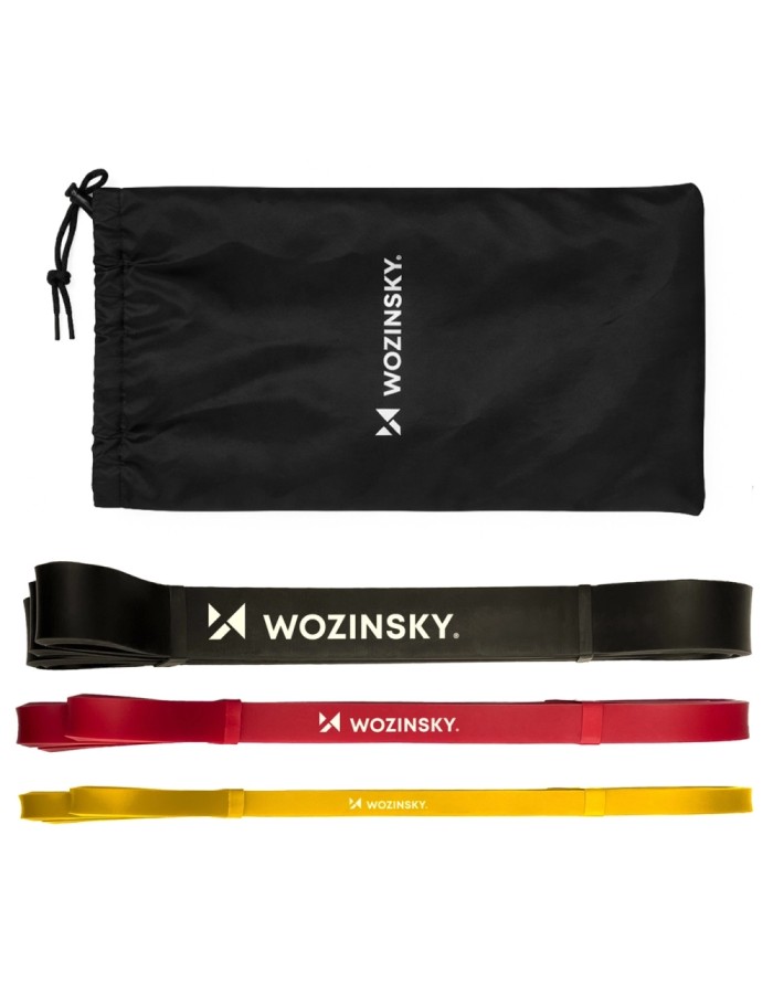 Wozinsky WGO-3 latex resistance bands - 3 pcs.
