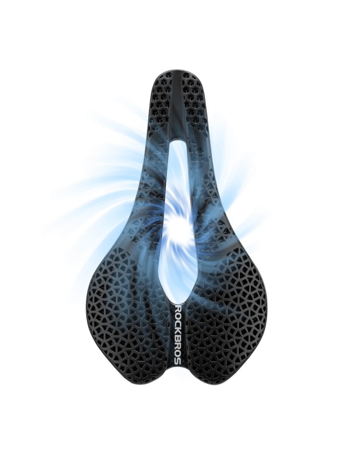 Rockbros LF0214 Anatomical 3D Waterproof Bicycle Saddle - Black Rockbros LF0214 Anatomical 3D Waterproof Bicycle Saddle - Black