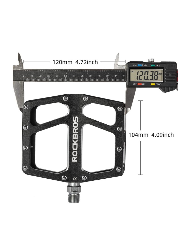 Rockbros K399-BK Wide Platform Bicycle Pedals - Black Rockbros K399-BK Wide Platform Bicycle Pedals - Black