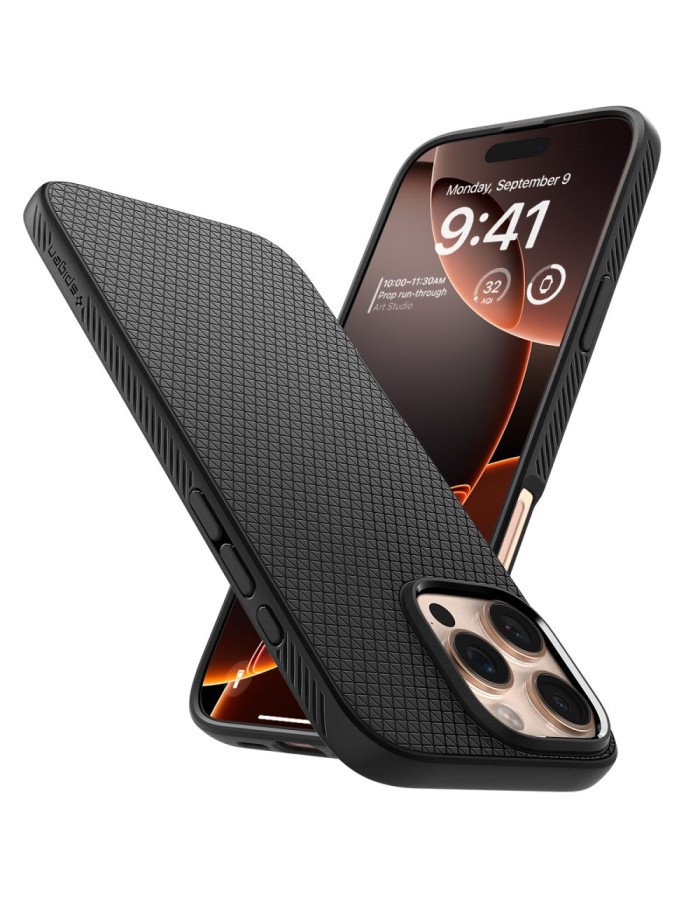Spigen Liquid Air Case for iPhone 16 Pro Max - Black