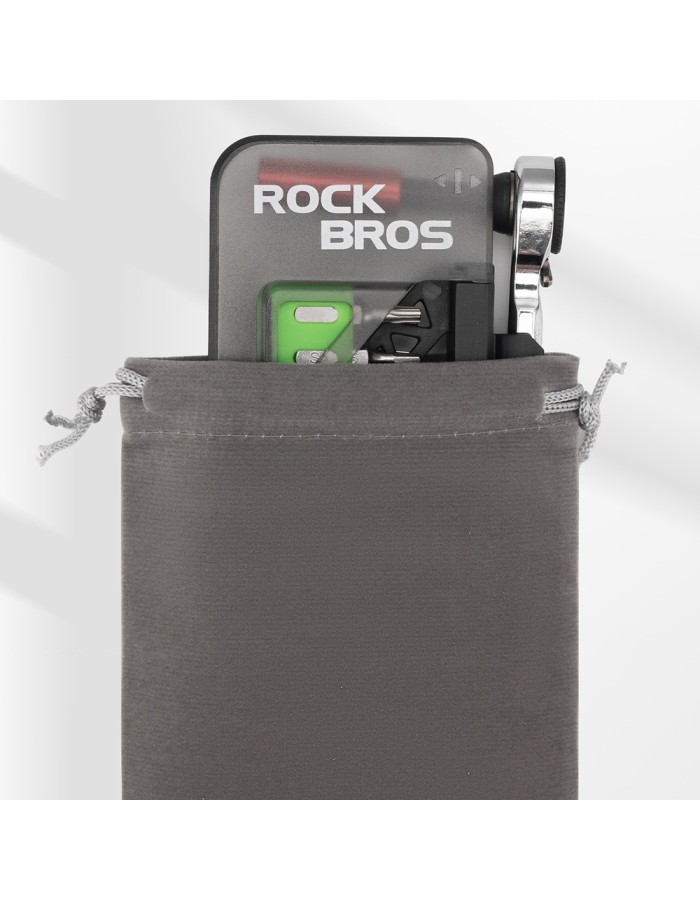 Rockbros Bike Tool Set with Mini Ratchet and Bits - Translucent Green Rockbros Bike Tool Set with Mini Ratchet and Bits - Translucent Green