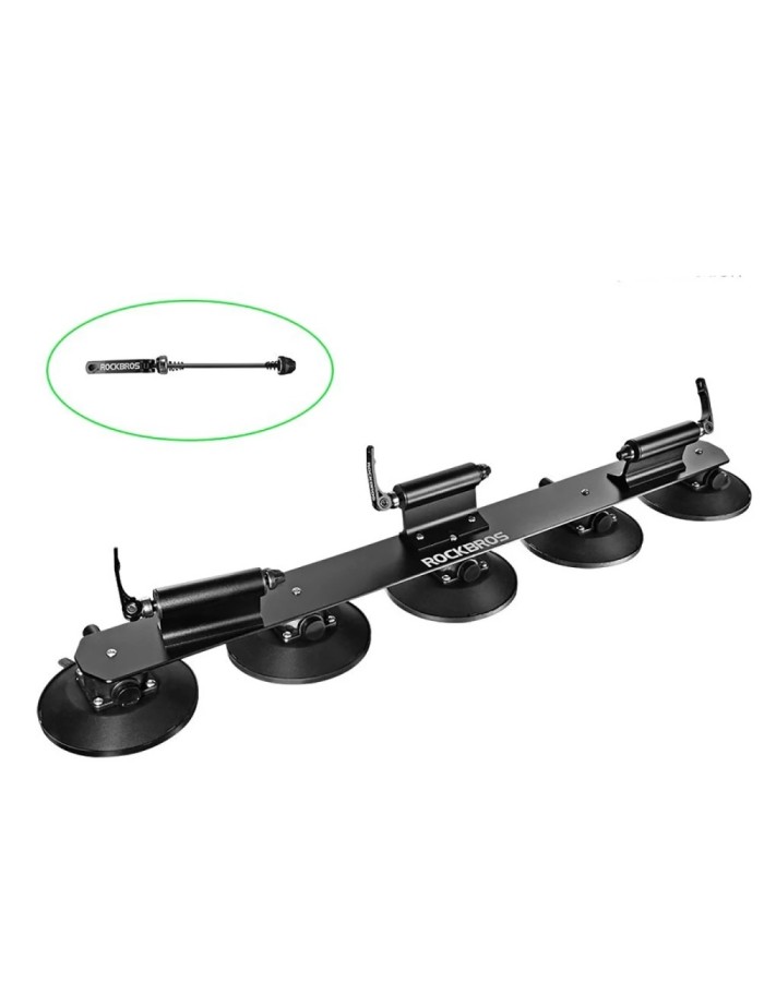Rockbros XP1003 Suction Cup Roof Rack for 3 Bikes - Black Rockbros XP1003 Suction Cup Roof Rack for 3 Bikes - Black