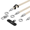 Tech-Protect C10S Crossbody Phone Lanyard (114 cm) + Wrist Strap (31 cm) - Beige Titanium Tech-Protect C10S Crossbody Phone Lanyard (114 cm) + Wrist Strap (31 cm) - Beige Titanium