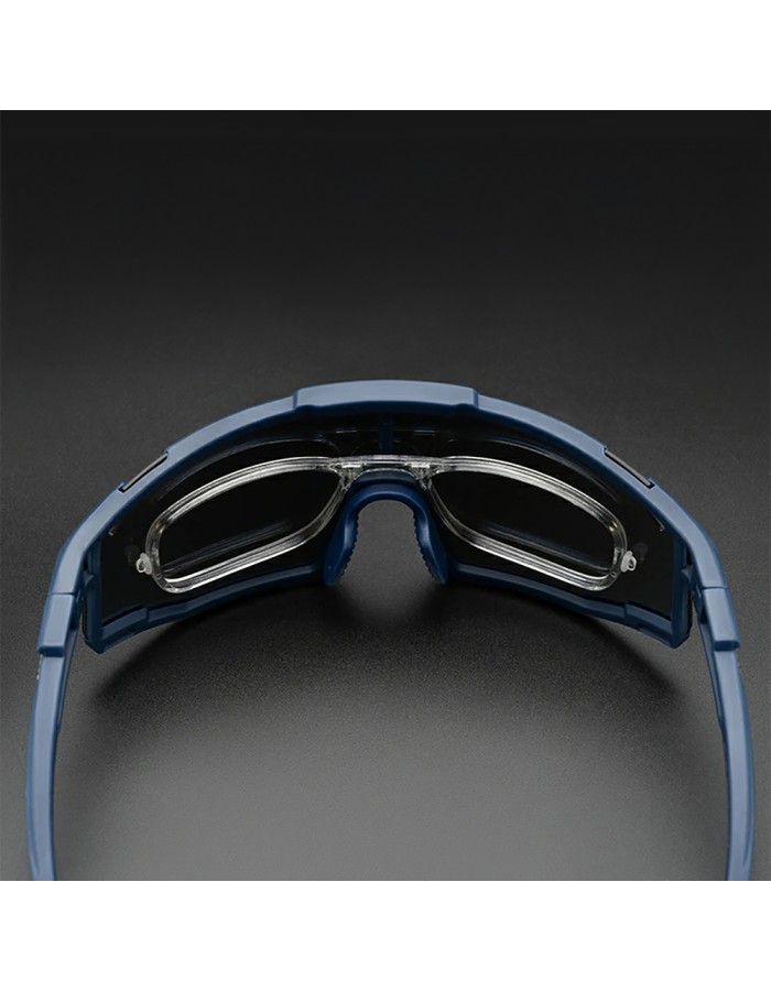 Rockbros SP258 ROAD TO SKY Cycling Glasses Polarized Blue Lenses - Navy Blue