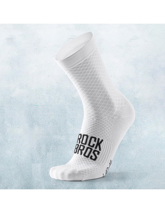 Rockbros 49210016001 ROAD TO SKY Cycling Socks 43-46 cm - White