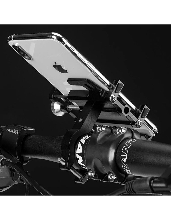 Rockbros 699 Handlebar Clamp Phone Holder - Red Rockbros 699 Handlebar Clamp Phone Holder - Red