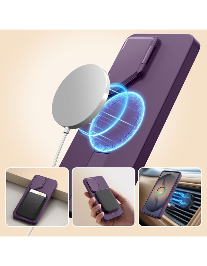 Tech-Protect Kevlar Aura MagSafe Case for Samsung Galaxy S26 Ultra - Purple Tech-Protect Kevlar Aura MagSafe Case for Samsung Galaxy S26 Ultra - Purple