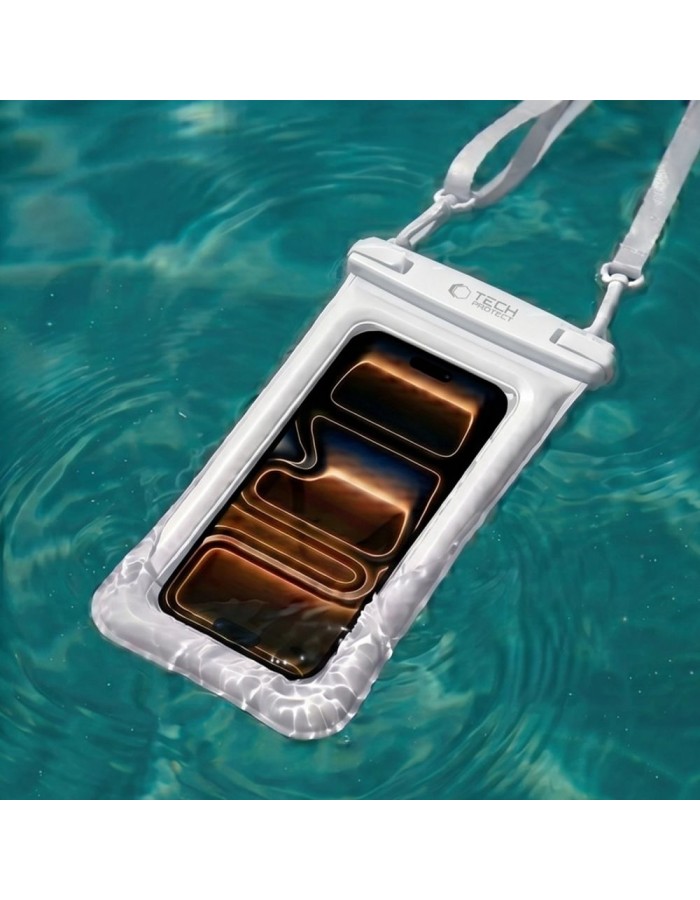 Tech-Protect UWC7 6.9" Waterproof Case - White Tech-Protect UWC7 6.9" Waterproof Case - White
