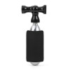 Rockbros CO₂ pump, aluminum alloy valve head, cartridge-free, Presta/Schrader compatible - black
