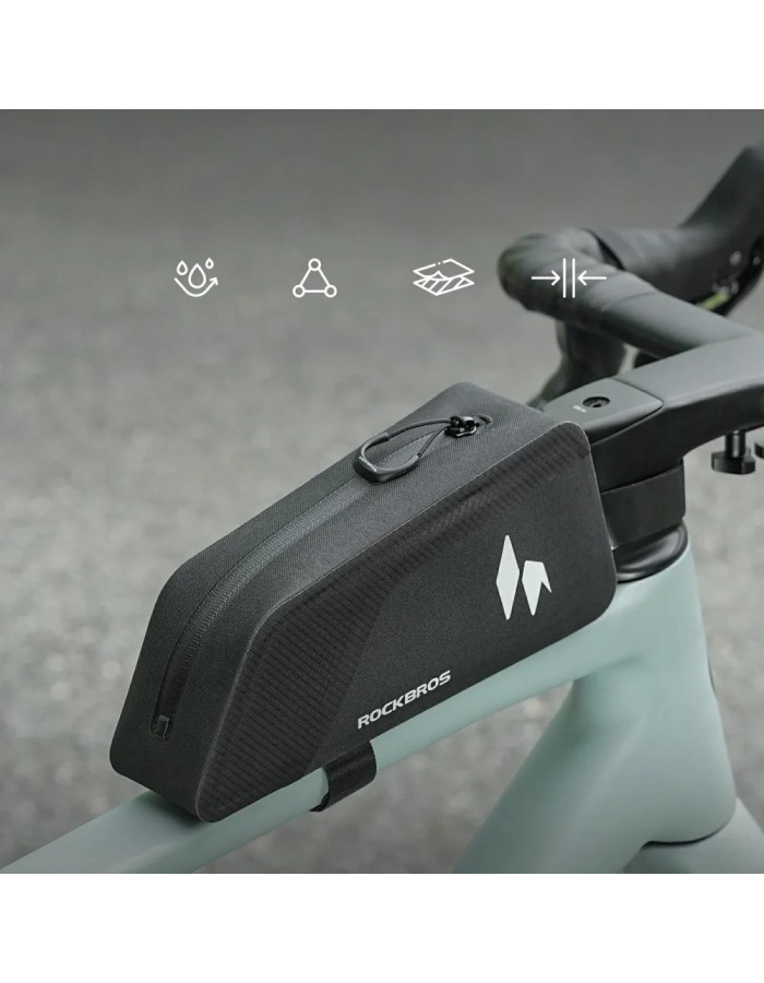 Rockbros AS-151 RideMate Waterproof Top Tube Bag - Black Rockbros AS-151 RideMate Waterproof Top Tube Bag - Black