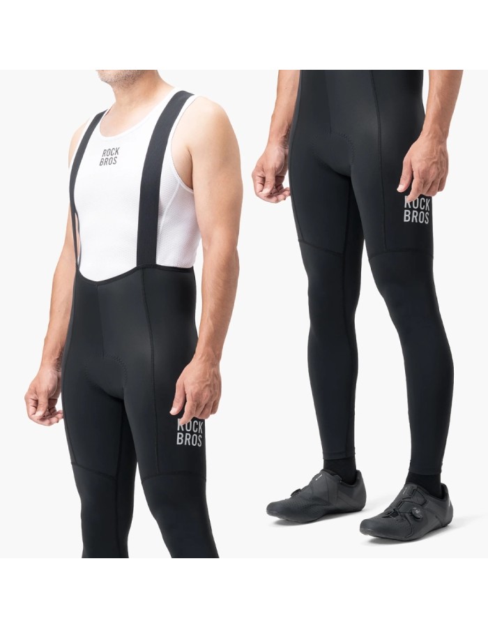 Rockbros 200021 Long Cycling Bib Shorts with Pad Size L - Black Rockbros 200021 Long Cycling Bib Shorts with Pad Size L - Black