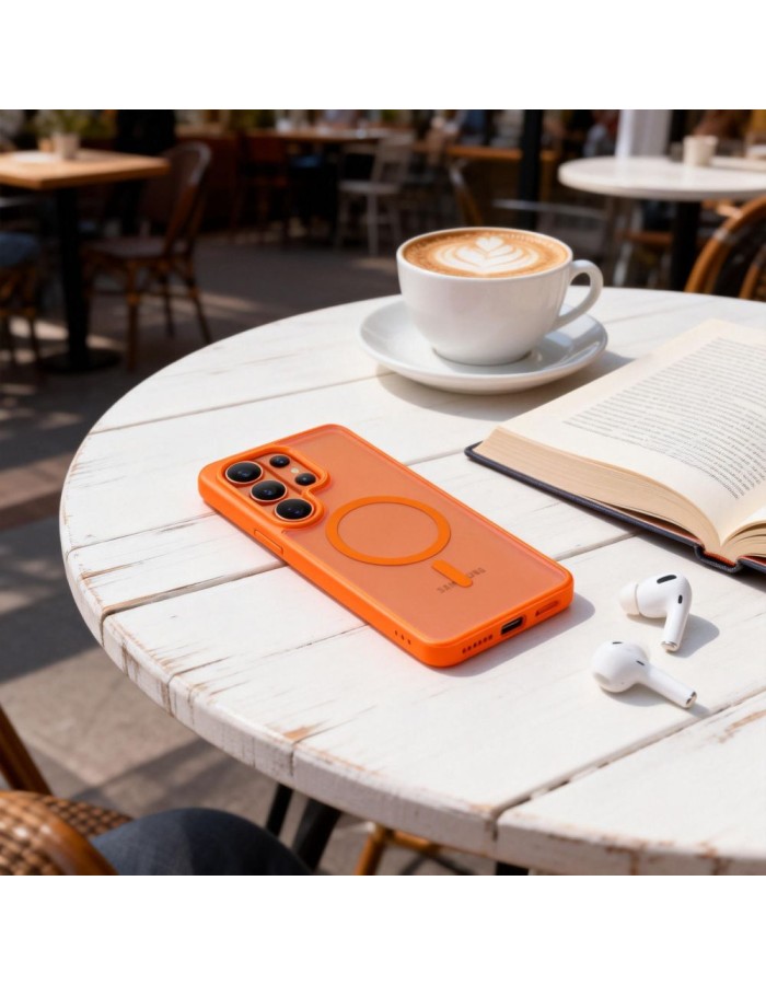 Tech-Protect Magmat MagSafe Case for Samsung Galaxy S26 Ultra - Orange Matte Tech-Protect Magmat MagSafe Case for Samsung Galaxy S26 Ultra - Orange Matte