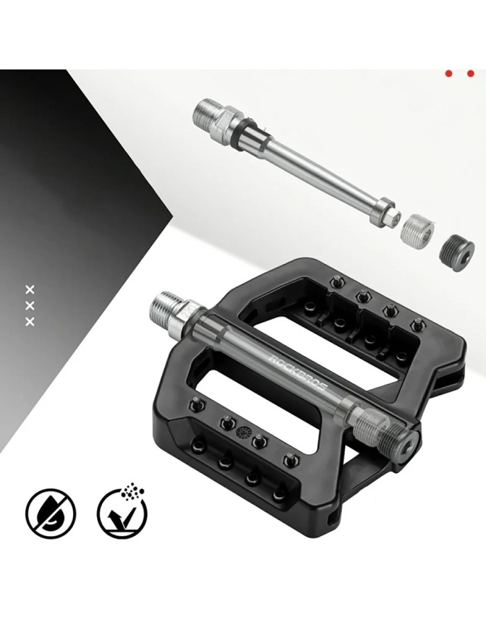 Rockbros RK01 Nylon Bicycle Pedals - Black Rockbros RK01 Nylon Bicycle Pedals - Black