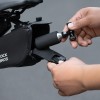 Rockbros CO₂ pump, aluminum alloy valve head, cartridge-free, Presta/Schrader compatible - black