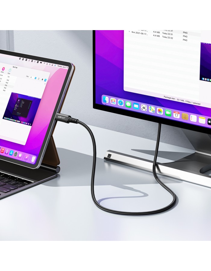 Acefast C1 USB-C/HDMI Video Cable 4K 60Hz HDR 1.8m - Black Acefast C1 USB-C/HDMI Video Cable 4K 60Hz HDR 1.8m - Black
