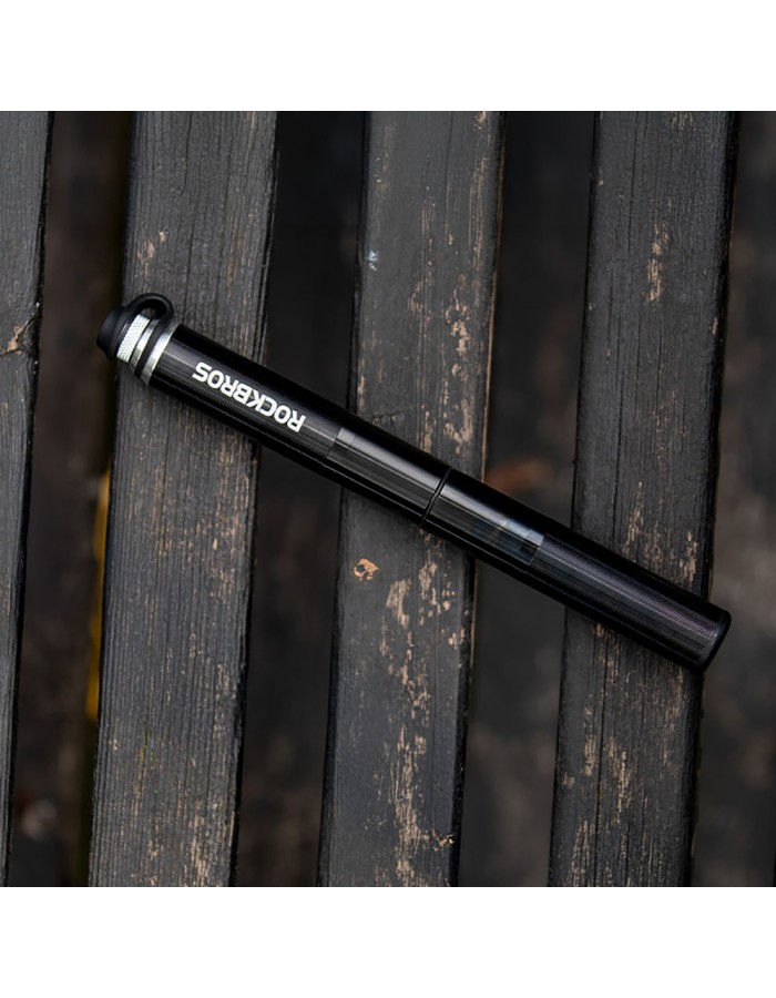 Rockbros HQ-67A-L03 BK Bicycle Pump with Pressure Gauge - Black Rockbros HQ-67A-L03 BK Bicycle Pump with Pressure Gauge - Black
