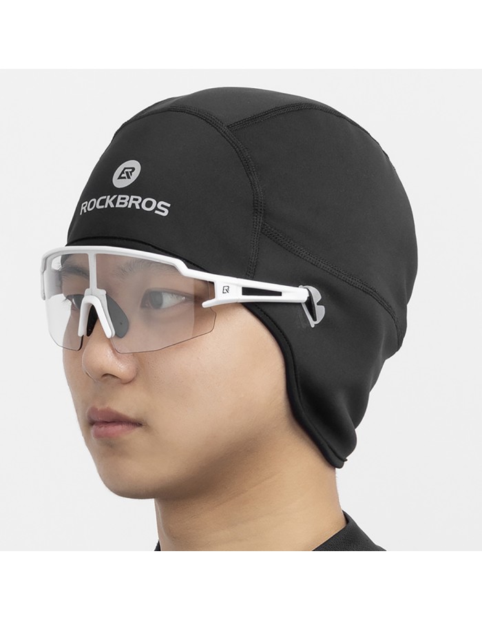 Rockbros Dala Winter Cycling Helmet Cap with Glasses Holes - Grey