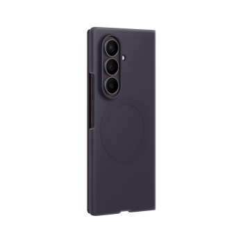 Samsung Silicone Magnet Case for Samsung Galaxy Z Fold 8 compatible with MagSafe + 2 anti-reflective films - purple