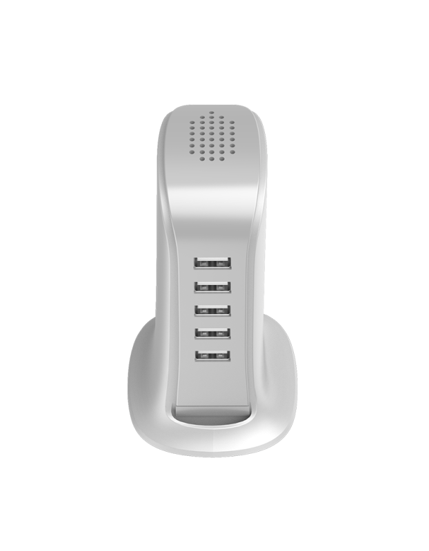 Dudao 5x USB charger with built-in EU power cable white (A5EU) Dudao 5x USB charger with built-in EU power cable white (A5EU)