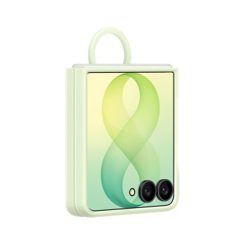 Samsung Silicone Ring Magnet Cover for Samsung Galaxy Z Flip 8 with MagSafe Compatible Ring - Green