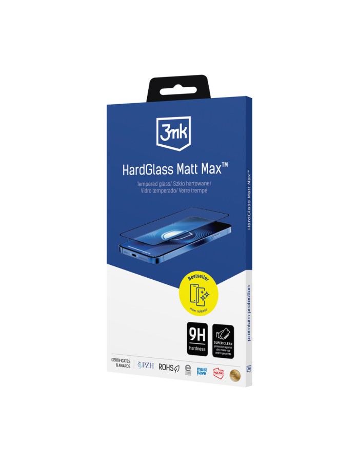 Tempered glass 3mk HardGlass Matt Max for Samsung Galaxy S24 Ultra Tempered glass 3mk HardGlass Matt Max for Samsung Galaxy S24 Ultra