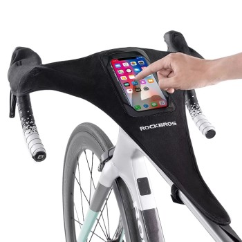 Rockbros D78 Sweat Cover with Pocket and Phone Window - Black Rockbros D78 Sweat Cover with Pocket and Phone Window - Black