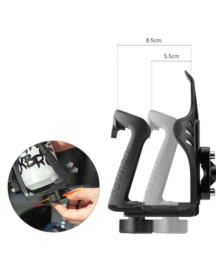 Rockbros 2-3D Adjustable Bottle Holder for Bikes and Motorcycles - Black Rockbros 2-3D Adjustable Bottle Holder for Bikes and Motorcycles - Black