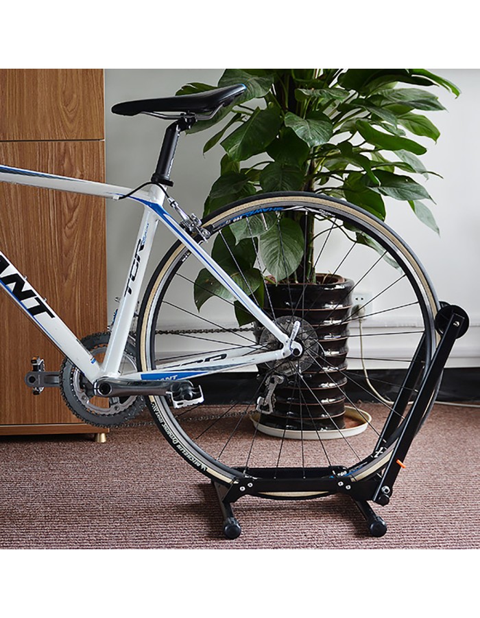 Rockbros T30 Folding Bike Stand for Front or Rear Wheel Compatible with 24-27.5 Inch and 700C Wheels - Black