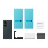 Samsung Silicone Magnet Case for Samsung Galaxy Z Fold 8 compatible with MagSafe + 2 anti-reflective films - green