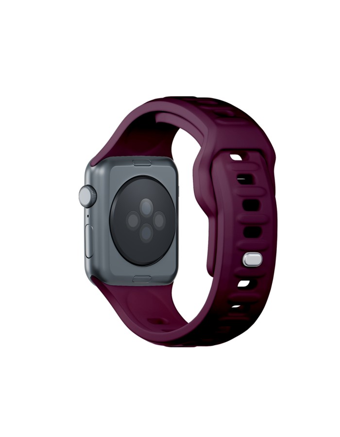 3mk Silicone Watch Strap for Apple Watch 38 / 40 / 41 mm - Burgundy