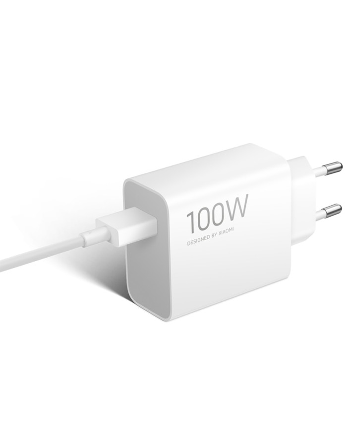 Wall Charger Xiaomi MY-19-ER, 100W, 6.1A, 1 x USB-A, with USB-C Cable, White BHR095VEU Wall Charger Xiaomi MY-19-ER, 100W, 6.1A, 1 x USB-A, with USB-C Cable, White BHR095VEU