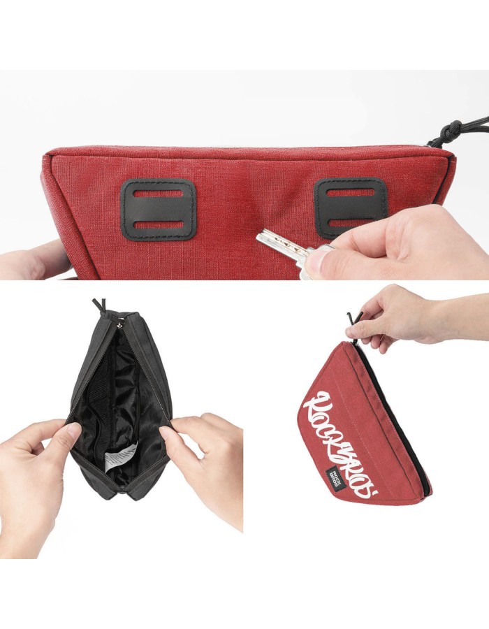 Rockbros G011 Flash Journey trapezoidal handlebar bike bag 0.7 l - red Rockbros G011 Flash Journey trapezoidal handlebar bike bag 0.7 l - red