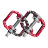 Rockbros 2010-12SBKR Aluminum Bicycle Pedals with Sealed Bearings - Black and Red Rockbros 2010-12SBKR Aluminum Bicycle Pedals with Sealed Bearings - Black and Red