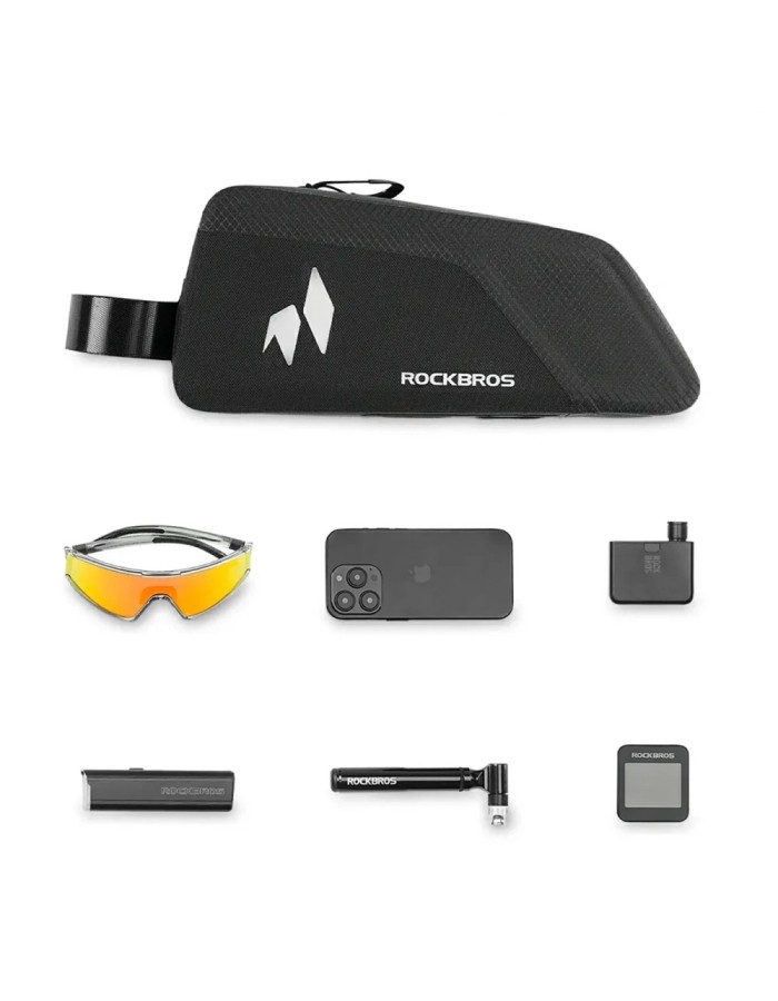 Rockbros AS-151 RideMate Waterproof Top Tube Bag - Black Rockbros AS-151 RideMate Waterproof Top Tube Bag - Black